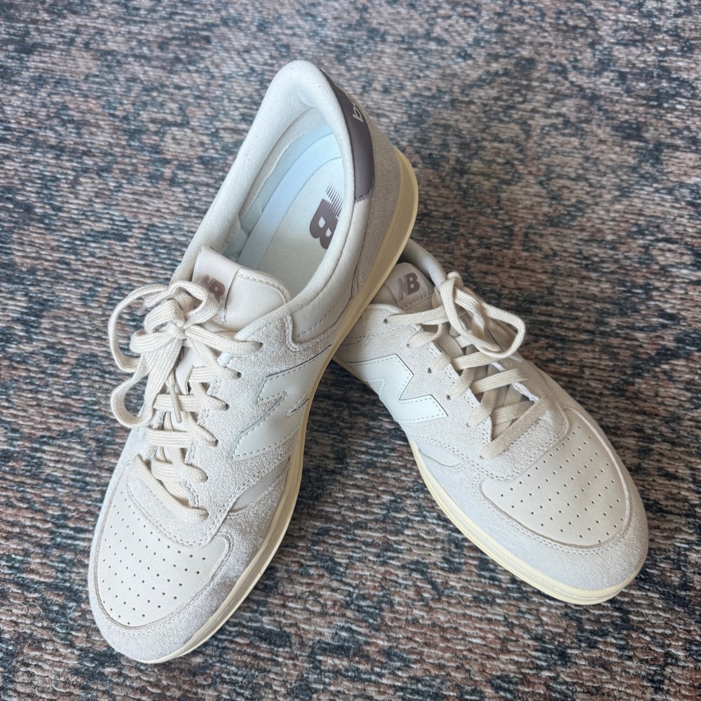 Men's NEW BALANCE CT300 V3 Court Sneaker tan/cream size 15US